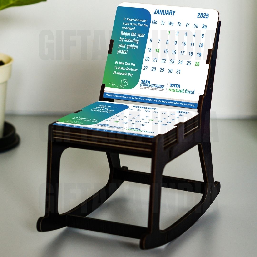 Unique Desk Calendar for Office Desk in Chair Design